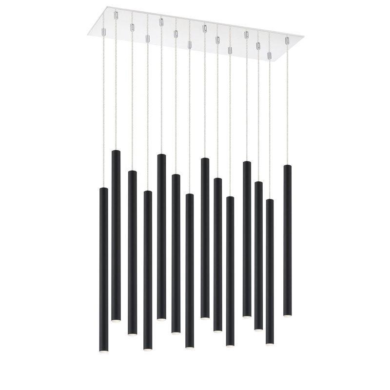 Bowning 14 - Light Cluster Pendant, Matt Black