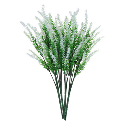 4 Bunches of Lavender Fake Flowers Plastic Lavender Flowers