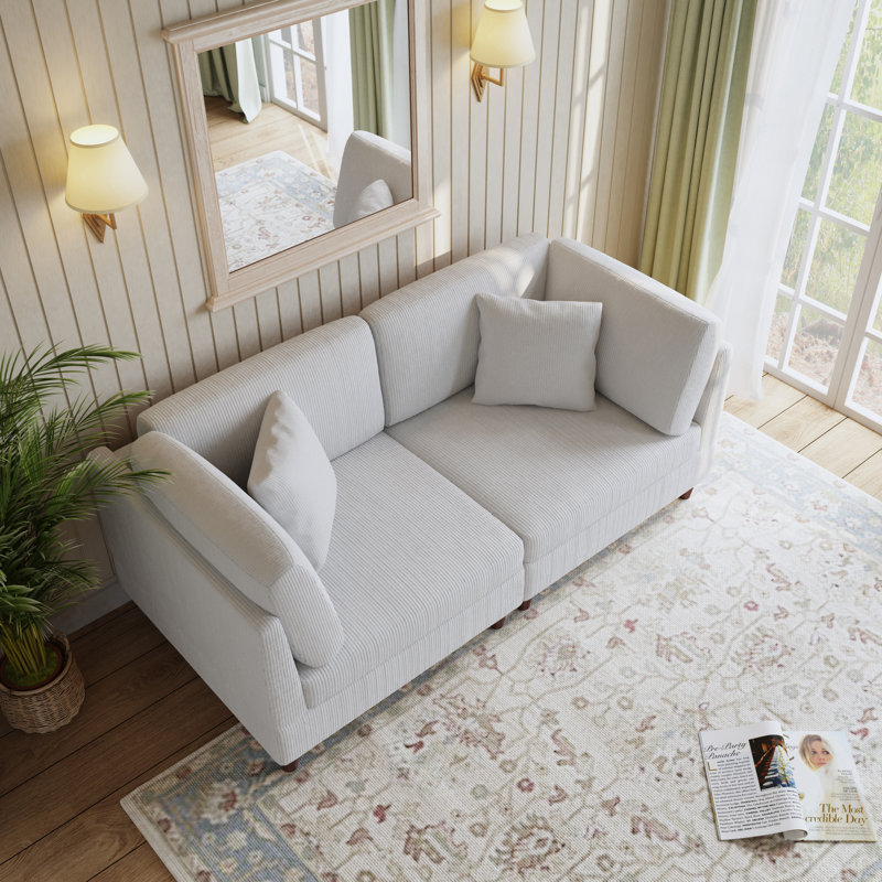 Seemab 2 Piece Sofa Set, Beige