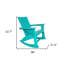 Chaise berçante 38 po en plastique robuste-1962352438