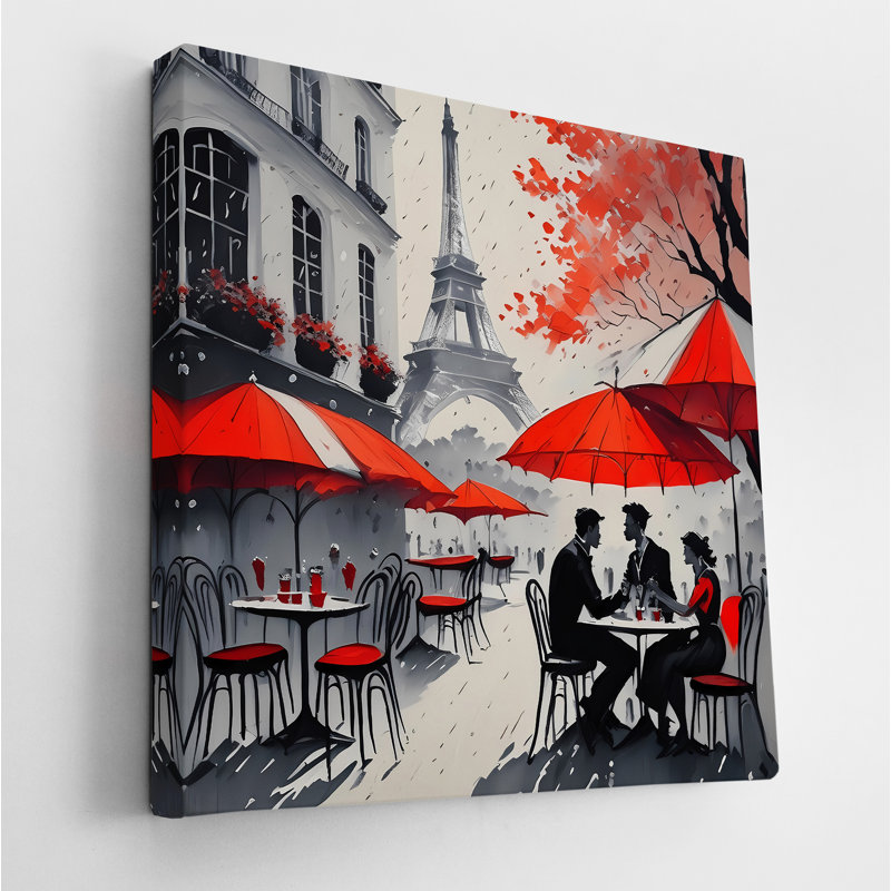 Chassant les rêves à Paris, H 24 po x l 24 po