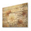 Minimalisme, peinture de maman en beige et or - art sur bois de pin naturel-101406227