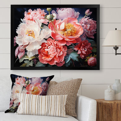 China Art Peony Bouquet - China Art Framed Art