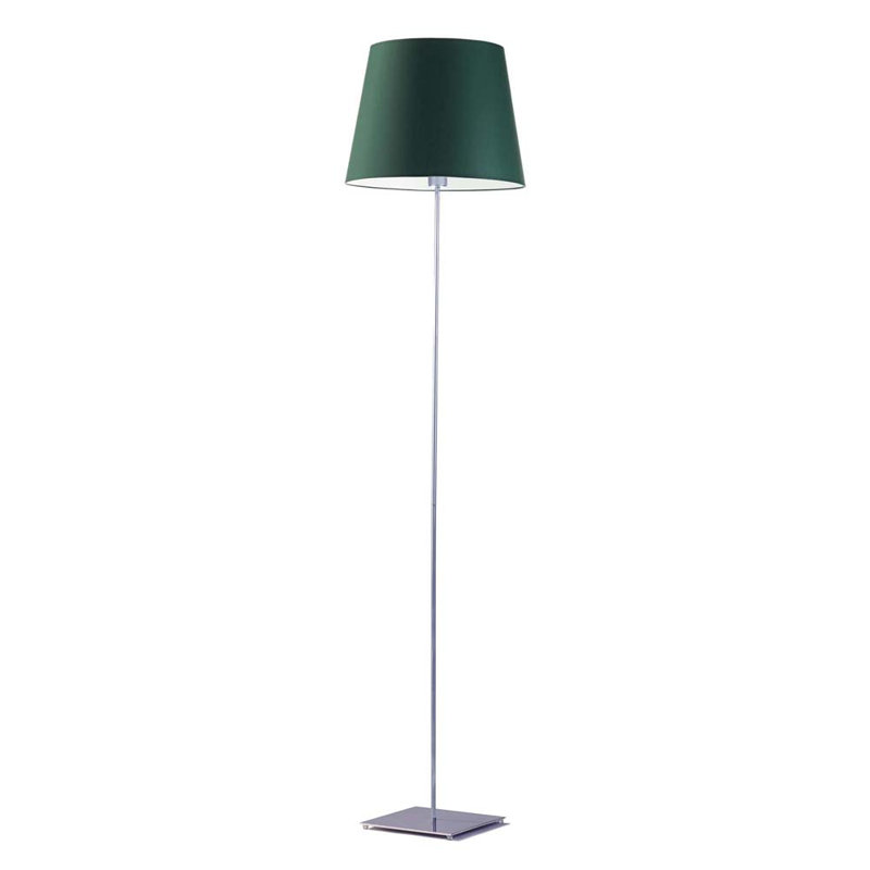 Asauni 162.5cm Traditional Floor Lamp, Silver, Bottle Green