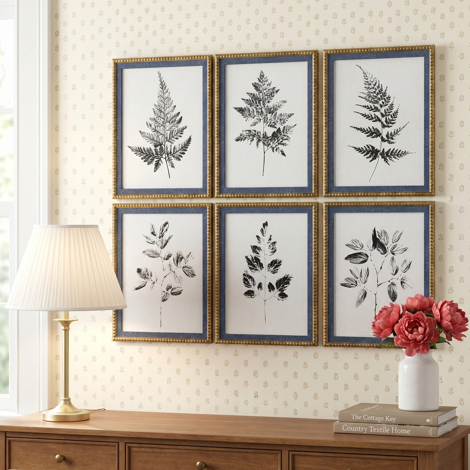 Casein Wall Art Set, Dark Brown