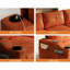 Orange 3 places avec rangement convertible pour le bureau et les petites chambres à coucher.-566600436-566600435