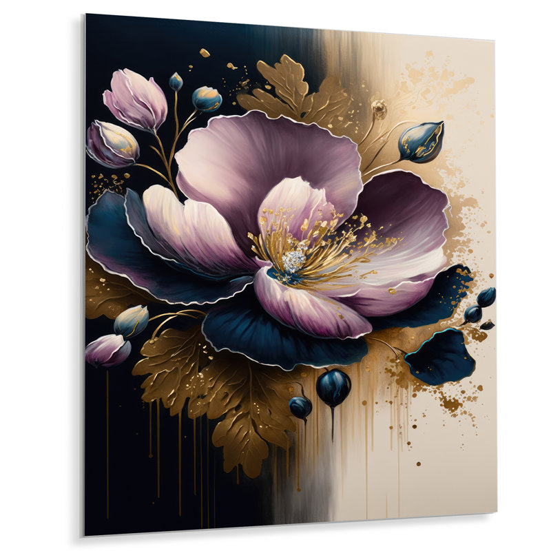 Plants & Flowers Wall Decor on Metal, 20" H x 12" W x 1" D