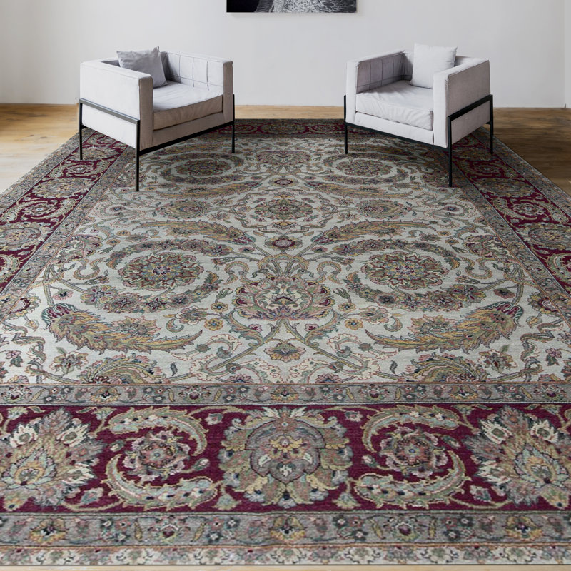 Wool Oriental Area Rug, Rectangle 8'10" x 11'5"