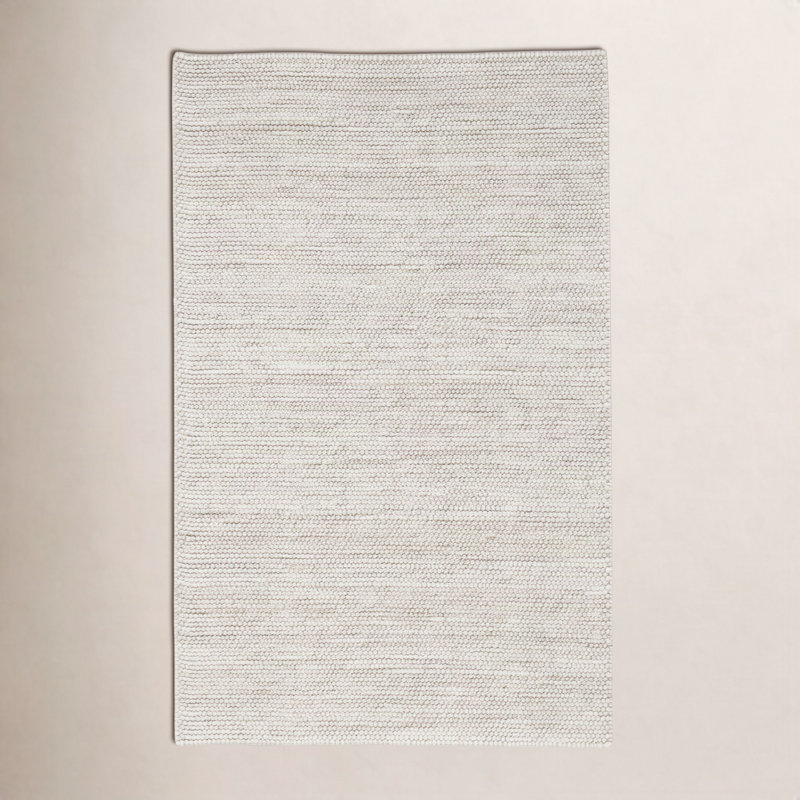 Alethea Flatweave Wool Polyester Owen Area Rug, Rectangle 8'9" x 11'9", Ivory