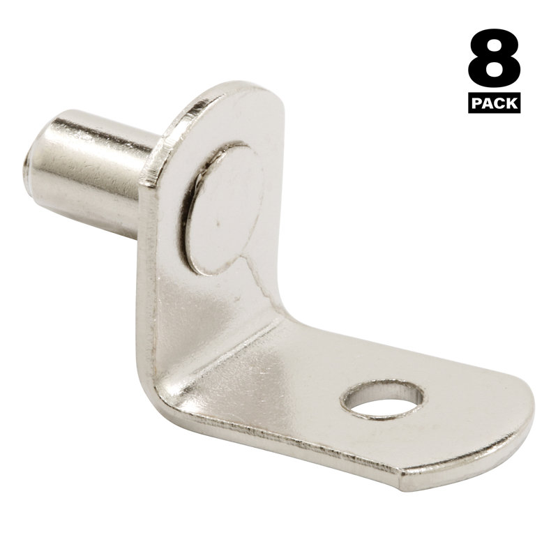 Prime-Line 1/4 in., Shelf Support, Silver