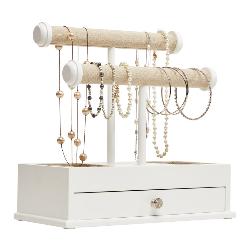 Wood Jewellery Box + Drawers