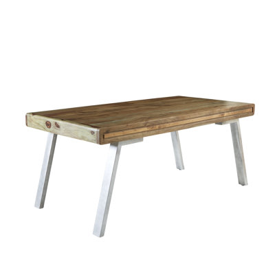 Giovani Acacia Rectangular Wood Top Dining Table