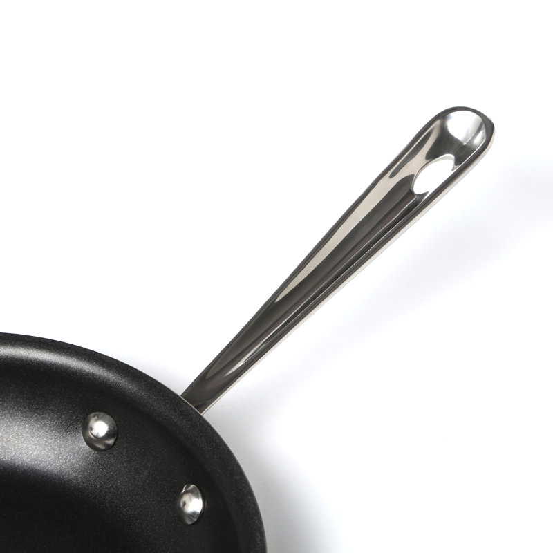 8-Inch Silver Stainless Steel Non-Stick Fry Pan