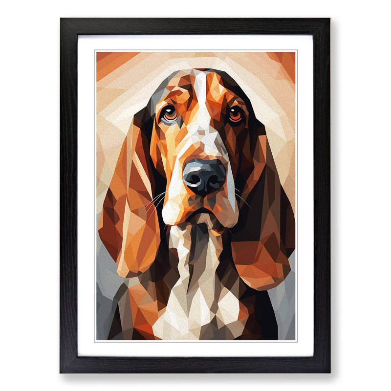 Single Picture Frame Print on Wood, Black Framed, 46cm H x 34cm W