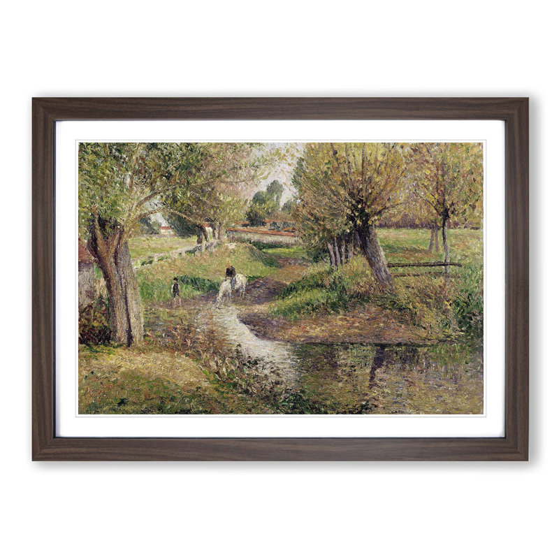 Camille Pissarro - Single Picture Frame Painting, Walnut