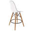  Chaise d'appoint transparente moulée