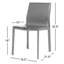 Chaise rembourrée en cuir Kupang-344166161