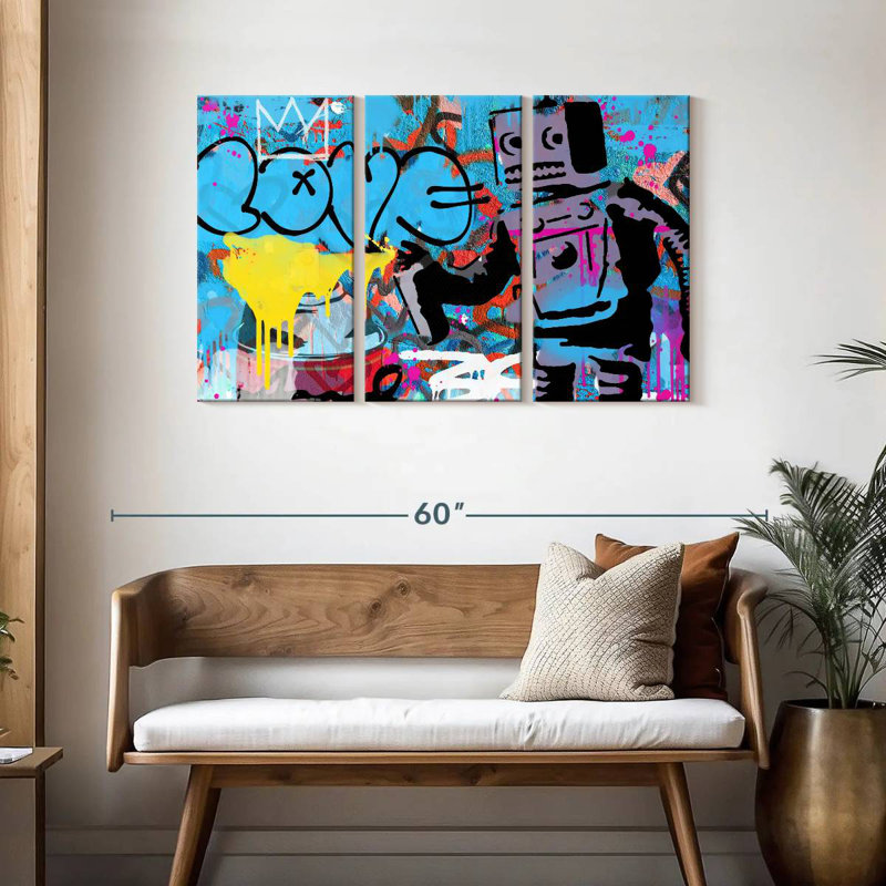 Tergel Love Robot, 28" H x 45" W