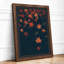 Falling Autumn Leaves Botanical - Framed Print-1884442911-1884442910
