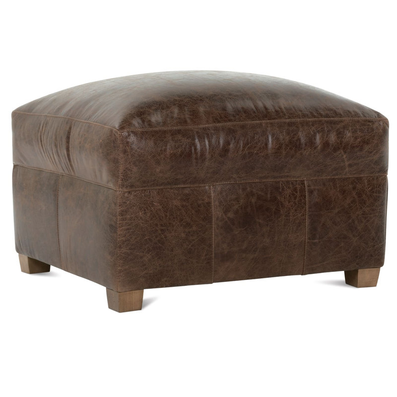 Repose-pieds en cuir Mikesell
