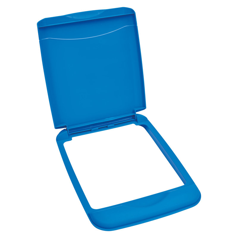 Rev-A-Shelf Couvercle de remplacement de poubelle (couvercle seulement), Bleu, 35 qt.