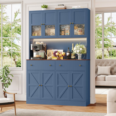 71" Kitchen Pantry with Charging Station