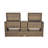 Harker 82cm Long Reclining Double Chaise with Cushions and Table
