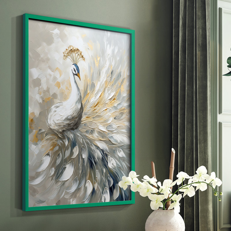ANIMALS Series CCLII - reproduction encadrée de qualité supérieure - prête à être accrochée - aucun clou requis, Vert