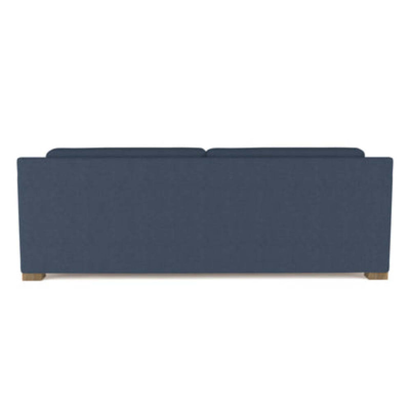 Mercer Track-Arm Loveseat, Weathered, Box Weave Linen Bluebell, 33.5" H x 72" W x 39" D