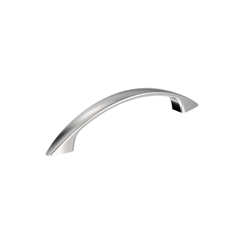Poignée d'armoire en chrome poli de centre à centre Arc 3-3 / 4 pouces (96mm) - paquet de 10, Chrome poli, 3 3/4"