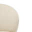 Tabouret de bar d'intérieur rembourré, tissu beige avec structure en métal, ensemble de 2