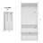 75" Tall Armoire Wardrobe Closet with Drawers & Lights, Clothing Storage Cabinet with 2 Glass Doors 