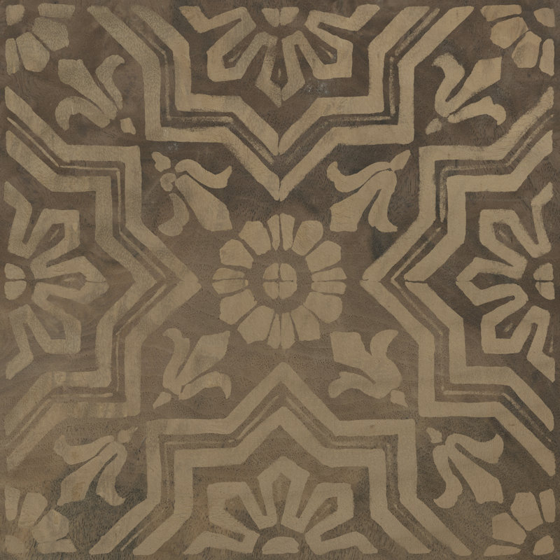 Wood Inlay Pattern I by June Erica Vess - Wrapped Canvas Print, 30 cm H x 30 cm W