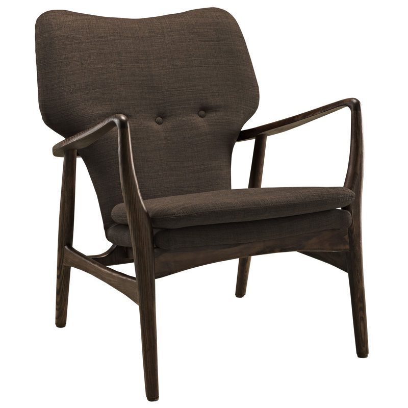 Méridienne Modway Heed, Noyer / Brun