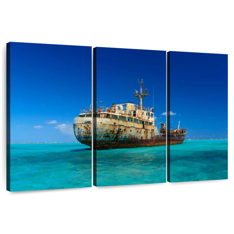 Mehar La Famille Express Shipwreck, 42" H x 65" W