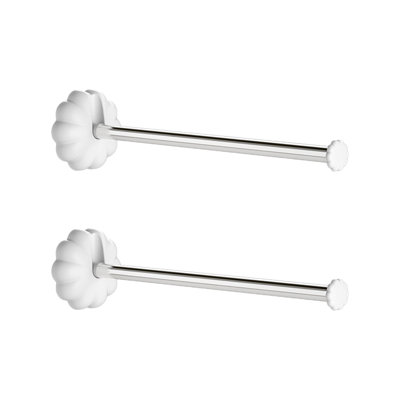 2pc Porte-vêtements Balcon Rangement pour salle de bain Tri non perforé