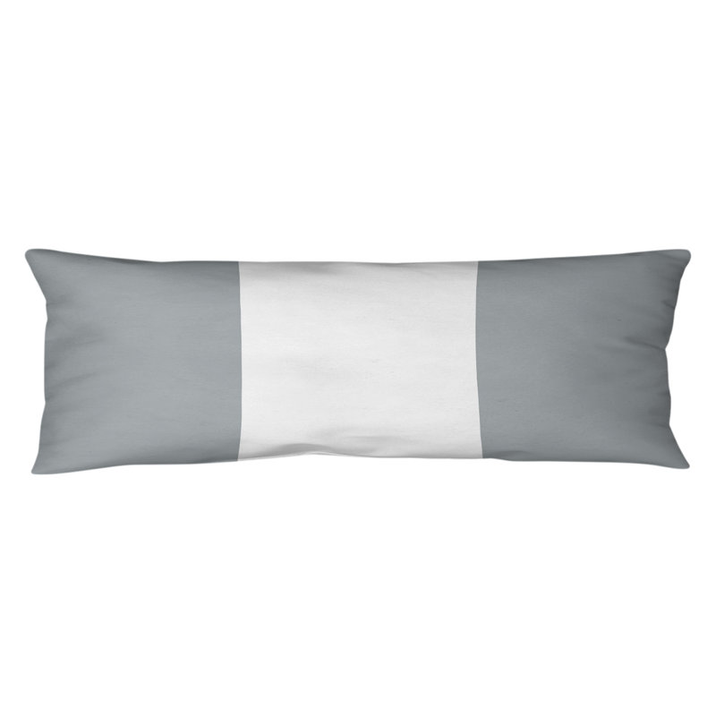 Oreiller de corps en polyester / polyester Arizona Football Stripes, Football Baltimore, Argenté et blanc