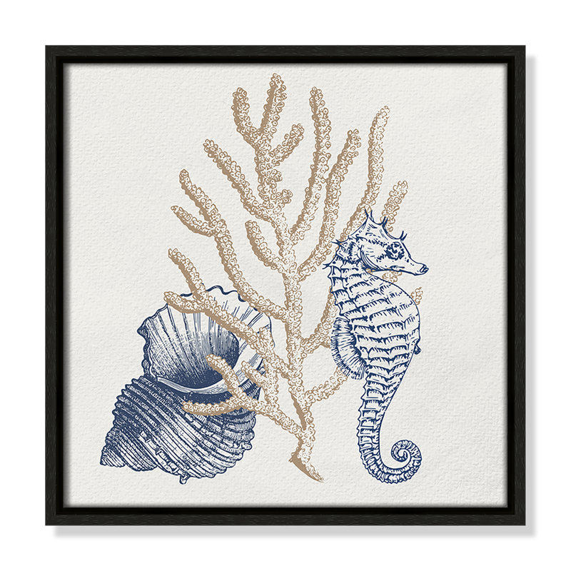 «Into the Sea II» par Kimberly Allen, Espresso, H 13,5 po x l 13,5 po