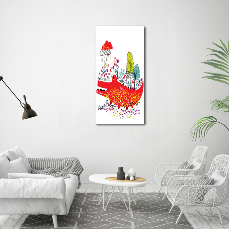 Crocodile - Wrapped Canvas Print