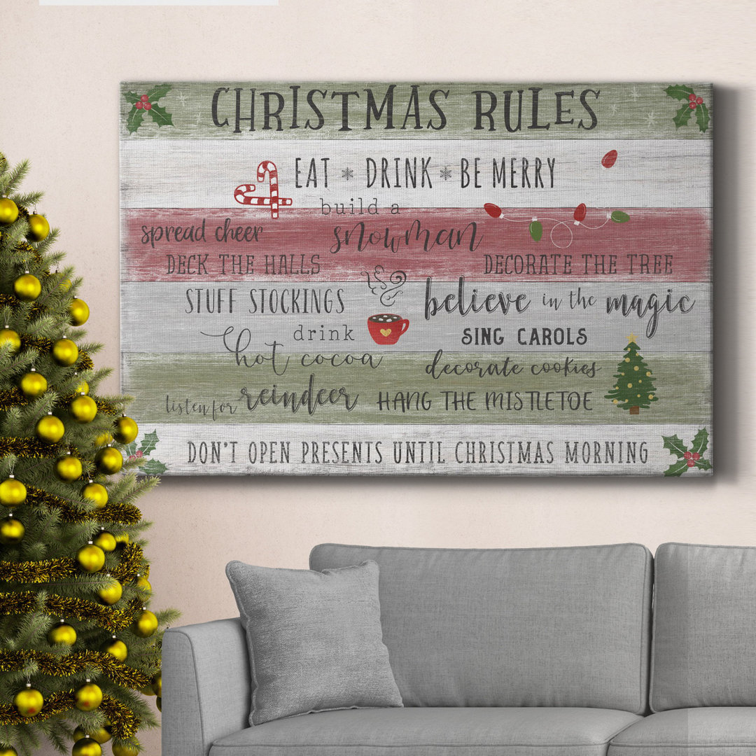 " Christmas Rules " The Holiday Aisle® 