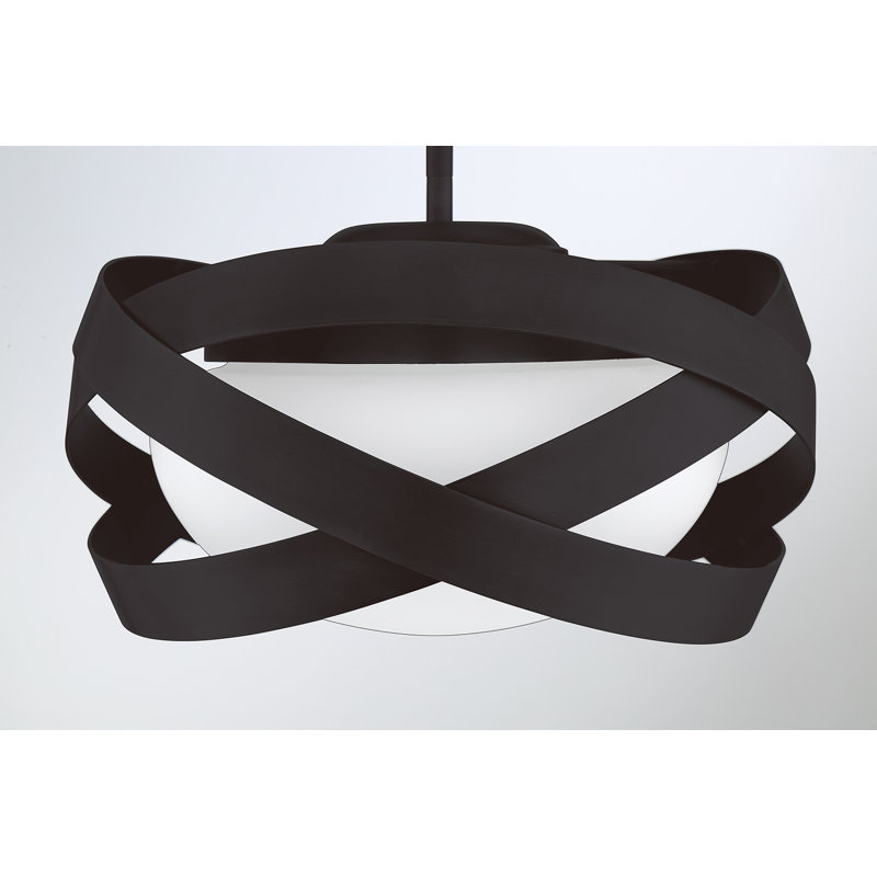 Luminaire suspendu 1 lumière noir, Noir