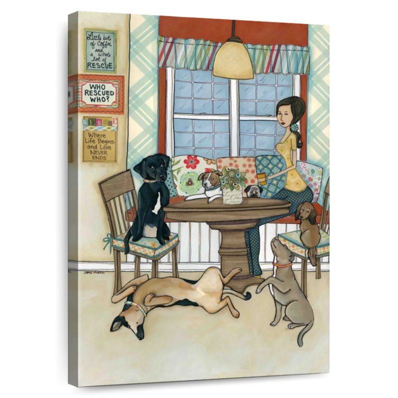 Café Brampt et sauvetages, H 12 po x l 8 po