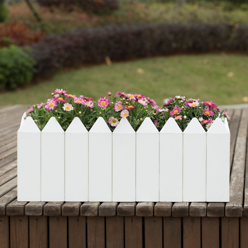 Boîte à fleurs rectangulaire en vinyle