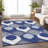 Premium Machine Washable Lisse Navy Rug-1874859085