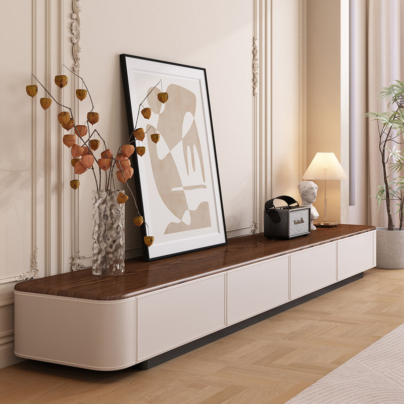 Meuble télé avec rangement Vintage, H 13,8 po x L 78,7 po x l 15,7 po