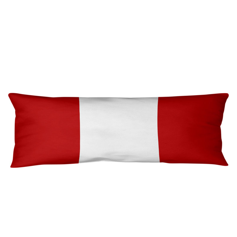 Addison Polyester Medium Pillow, Scarlet