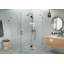 Halo 60 in. x 45 in. x 78 in. 90-degree Fully Frameless Glass Hinged Shower Enclosure-1202061599