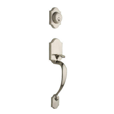 Heritage Handle With Deadbolt Universal/Reversible Entry Set