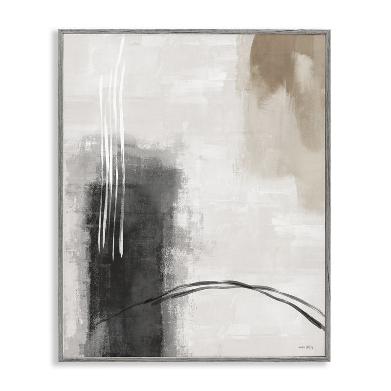 Estampe numérique grise et brun clair, dessin par Amber Sterling, Estampe numérique Farmhouse, H 14 po x l 11 po