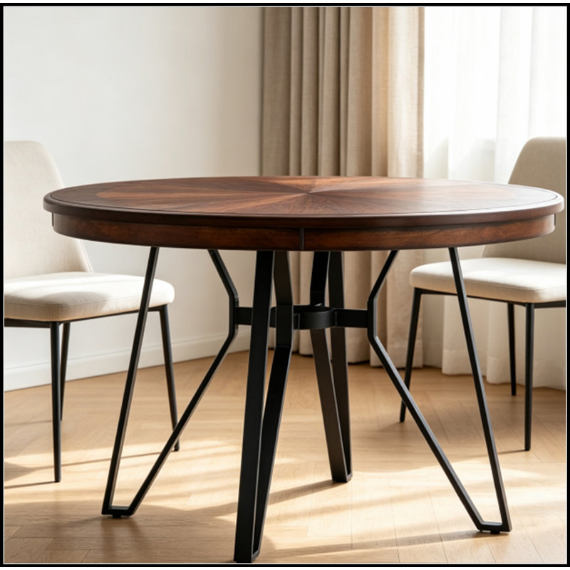 Table de salle à manger Mid-Century, Brun